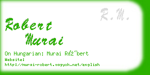 robert murai business card